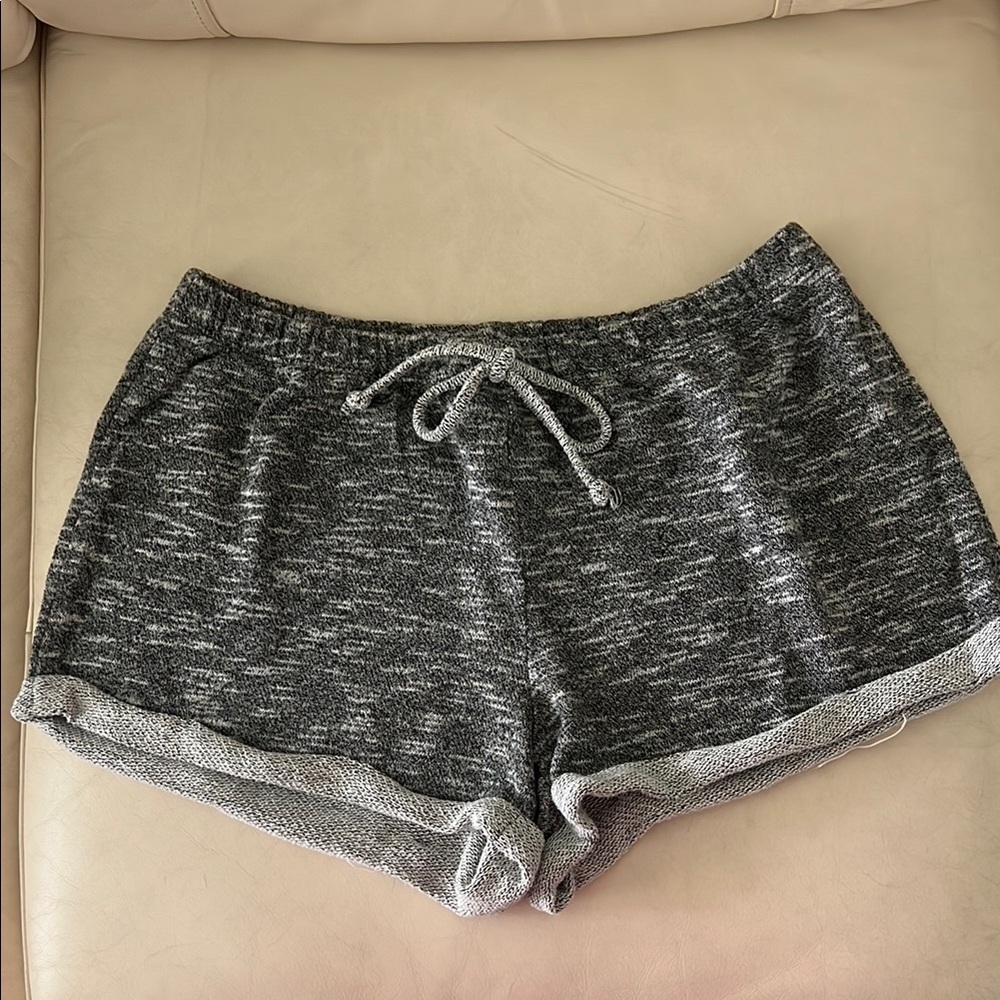 Popular Basics Heather Gray Knit Shorts
